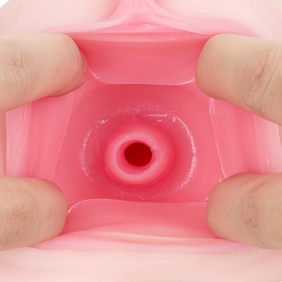 【ふわヒダ娘】　内側には異なる素材を使用した二層構造。複雑に入り組んだヒダの肉壁は圧巻、貴方をギュッと包み込んでくれるでしょう。優しい感触の中にある確かな刺激は、奥へ侵入する度に歓喜へと導く構造です。