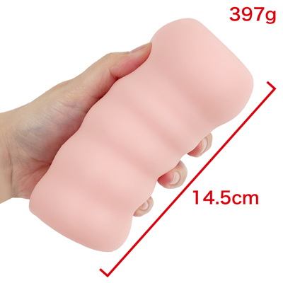 凹凸のあるフォルムで握りやすく、取り回しやすいサイズ感です。　※数値はＮＬＳ実測値
