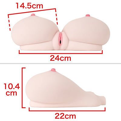 ぶるるんと震える乳房のカーブも見事。最初は中央部のヴァギナに違和感を覚えるものの、すぐ慣れます。　※数値はＮＬＳ実測値