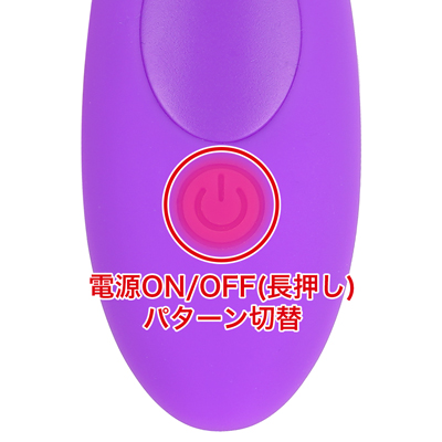 12種類のアクションパターンを搭載。押すたびにパターンが切り替わります。