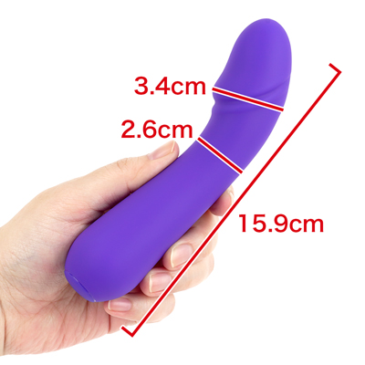 気持ちいいところにフィットする緩やかなカーブ形状。初心者でも使いやすいサイズです。　※数値はＮＬＳ実測値