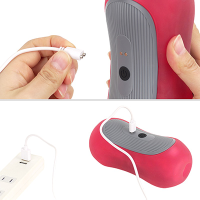 充電は付属のマグネットケーブルを使用。フル充電までは約1.5時間で、連続稼働は約45～60分。まぁまぁのスペックです。