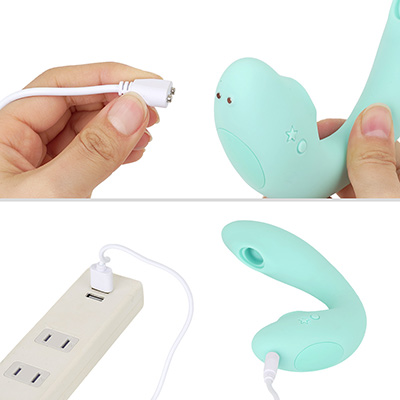 充電は付属のマグネットケーブルで。フル充電までは約1.5時間、連続稼働は約60分。スペック的には十分合格ラインです。