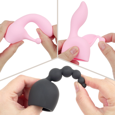 「フェアリーミニミニ（ヘッド直径3.3cm）」「フェアリーミニミニコードレス（ヘッド直径3.3cm）」本体へ装着することで、より刺激的、より魅力的、より挑発的なエクスタシーへとアプローチいたします。　　※本体は別売りです。