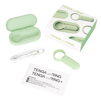 内容物は本体、収納ケース、充電ケーブル、取扱説明書です。TENGA製品はちゃんと取説を付けるのもエライですね。