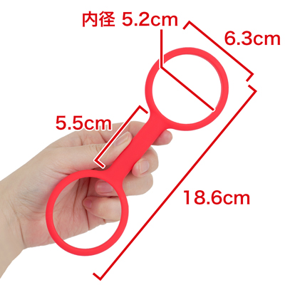 程良いストレッチ性と細めのボディで出来るだけ不快感をカット。簡単にSMプレイを楽しめる拘束グッズです。　※数値はＮＬＳ実測値