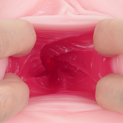 柔らかな肉厚ヒダが「ぐにゅぐにゅ」と纏わりつく、うねるような縦ゾリ構造。