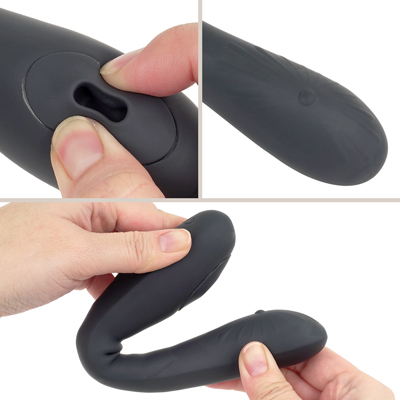 手触りの良いシリコン素材＆IPX６相当の防水仕様だから、使用後のお手入れも簡単です。本体が曲がるのでバイブとして使うのはもちろん、吸引と組み合わせて使うこともできます。