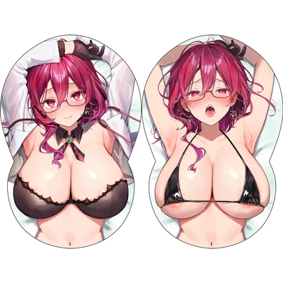 おっぱいボードカバー＃107 赤乱もくり イラスト：トモゼロ