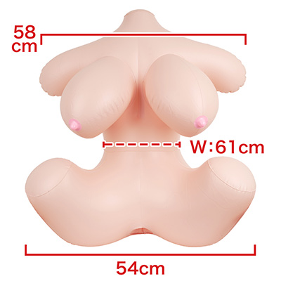 決してリアルとはいい難い造型ですが、この迫力あるおっぱいは男の本能をダイレクトに刺激します。　※数値はＮＬＳ実測値