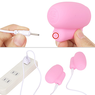 付属ケーブルのジャックを本体に挿して充電。フル充電までは約２時間、連続稼働は約50分です。