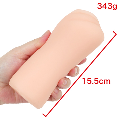 手のひらに収まりやすいサイズ感ながら、適度な重量と厚みを備えています。独自のくびれが握りやすさを助け、素材の柔らかさがダイレクトに手に伝わる、扱いやすさを追求した設計です。　※数値はＮＬＳ実測値