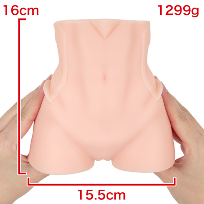 【ＸＬ】　片手では抱えきれないほどのXLサイズならではの重量感。大きさと重さが増したことで、肉厚な反発と、包み込まれるような圧倒的な圧迫感を視覚的に表現しています。　※数値はＮＬＳ実測値