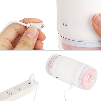 専用のマグネットケーブルで充電します。フル充電までは約１時間、連続稼働は約100分。まずまず高性能ですね。