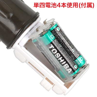 すぐに使える手軽さが魅力の電池交換式。付属の電池は動作確認用のため、早めの交換がおすすめです。