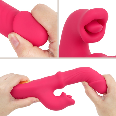 肌に触れる部分は高品質なシリコン素材を採用。しっとりと手に馴染む質感で、心地よい使用感を提供します。IPX５防水仕様のため、使用後は水でサッと丸洗いできるので、お手入れも簡単で衛生的です。