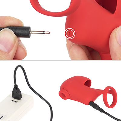 充電は付属のケーブルで。フル充電までは約80分、連続稼働は約45分です。本体サイズを考えれば、まずまずの性能でしょう。