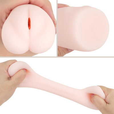 【＃１　ぷにぷに】　柔らかく肌馴染みの良い弾力素材を使用し、気になるニオイや不快なベタつきを抑えた仕様です。素材特有のぷりっとしたハリ感がペニスを優しく包み込み、非貫通構造ならではの密着感とバキューム効果を堪能できます。