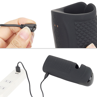 付属のマグネットケーブルで充電。フル充電までは約100分、連続稼働は約60分です。バッテリー性能はけっこう高いですね。