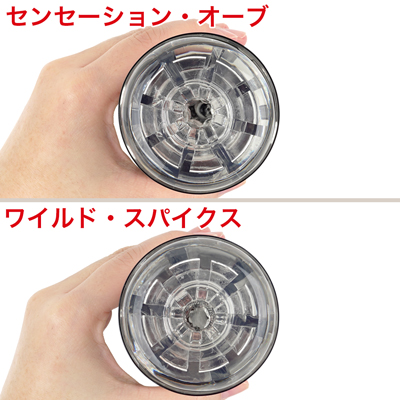 それぞれシンプルな挿入口の非貫通式です。