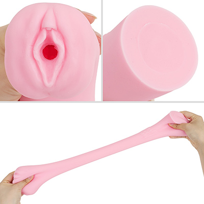 一応、女性器っぽい挿入口ですが、興奮を促すほどじゃないですね。硬度バランスは中庸で、伸縮性に富んでいます。